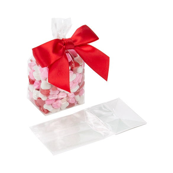 Block Bottom Bags Clear 5x4x12.5cm (100 pieces) [FGPB3]