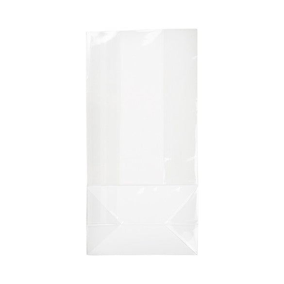 Block Bottom Bags Clear 10x6x20cm (100 pieces) [FGPB4]