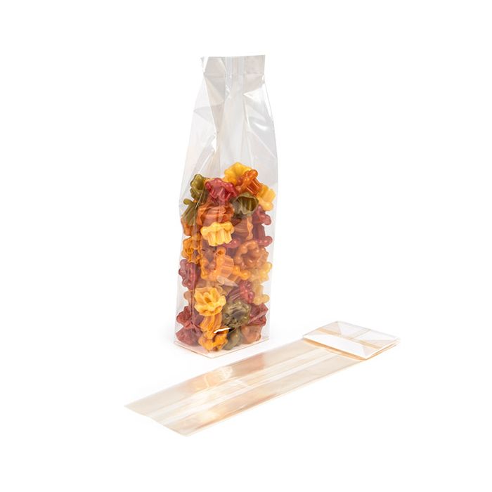 Block Bottom Bags Home Compostable w/ Paper Insert 7x5,1x25,4 cm (100 pieces) [FGPBE17]