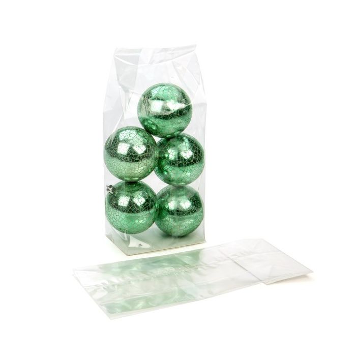 Block Bottom Bags Clear 12.7x7.6x30.5cm with paper insert (100 pieces) [FGPBH1]
