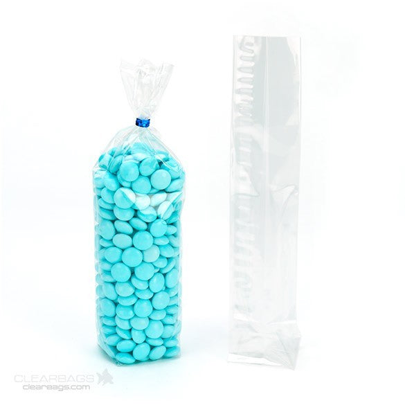 Block Bottom Bags Super Clear 4.4x4.4x21.6cm (100 pieces) [FGCC10]