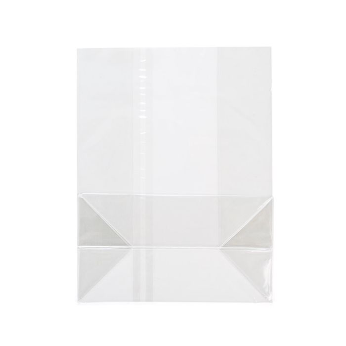 Block Bottom Bags Clear 17.8x10.2x22.9cm