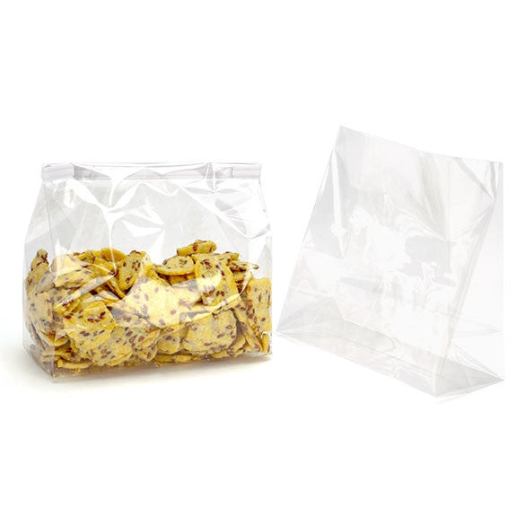 Block Bottom Bags Super Clear 12.7x5.7x12.7cm (100 pieces) [FGCC18]