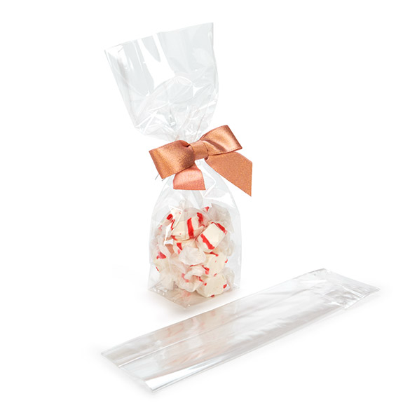 Block Bottom Bags Clear 6.7x4.8x26cm (100 pieces) [FG13]