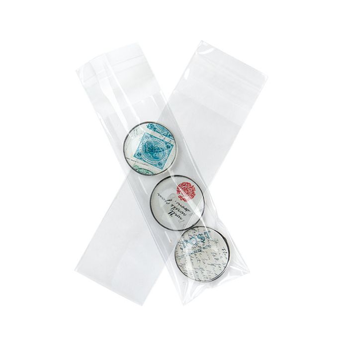 Plastic Bags 4.8x12,7 cm Transparent and reclosable (100 pieces) [B1X5]