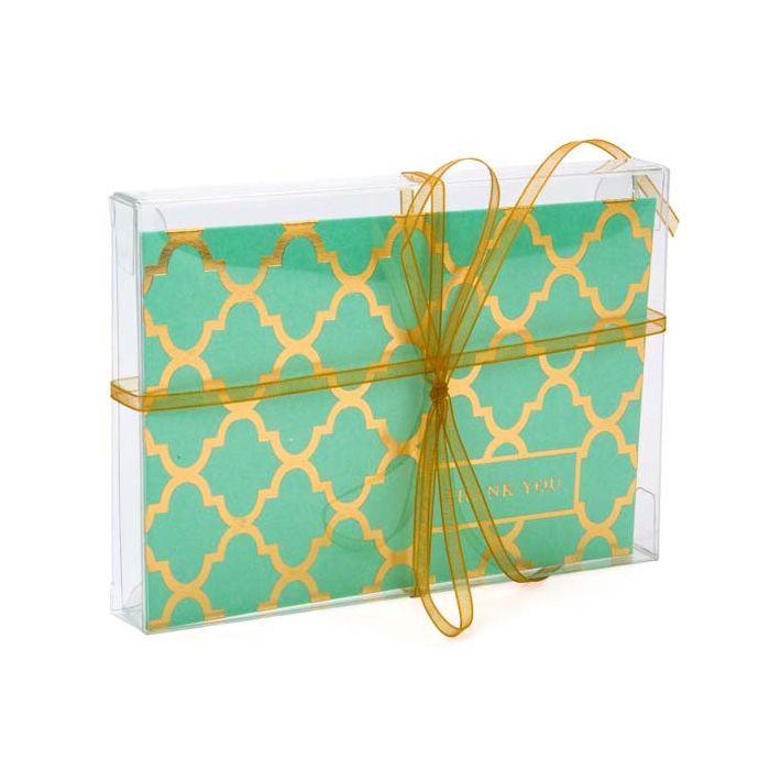 Plastic Gift Boxes 9.5x1.6x13.2cm Crystal Clear (25 pieces) [FPB118]