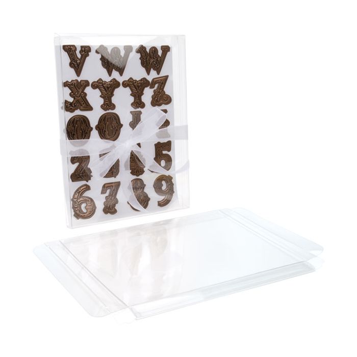 Plastic Gift Boxes 14.9x1.6x19.8cm Crystal Clear (25 pieces) [FPB162]