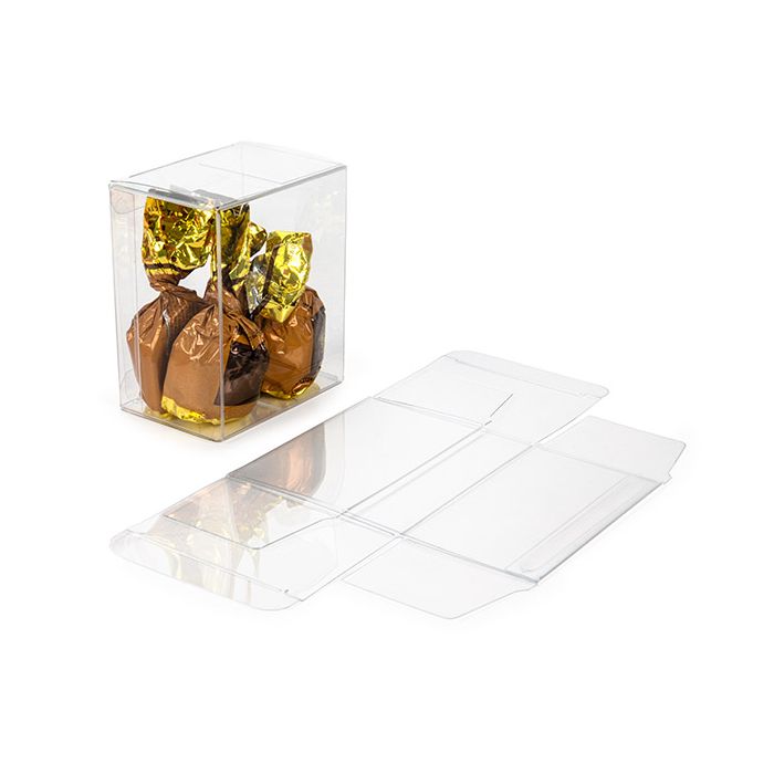 Plastic Gift boxes 6,8x4,9x8,3 cm Crystal clear (25 pieces) [FPB261]