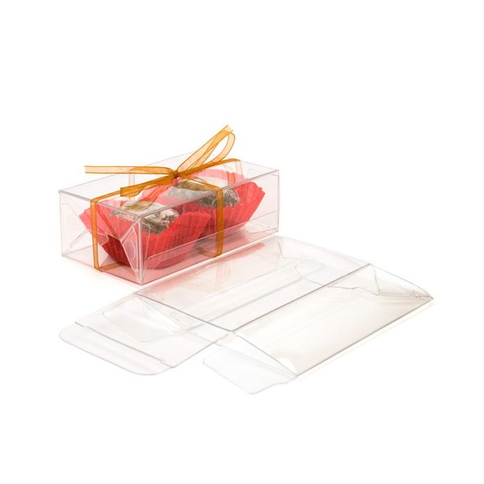 Plastic Gift Boxes 5.4x3.2x9.2cm with Autolock Bottom (25 pieces) [FPLB188]