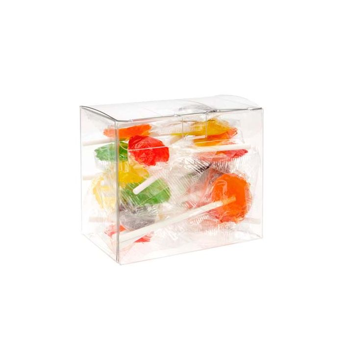 Plastic Gift Boxes 9.5x5.4x7.6cm Crystal Clear with Autolock Bottom (25 pieces) [FPLB216]