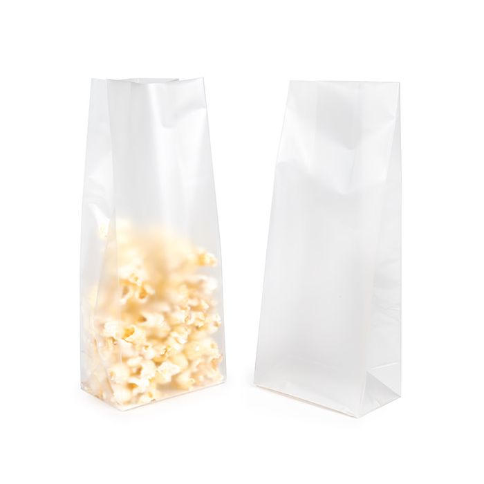 Block Bottom Bags w/ Paper Insert Frosted 12.7x7.6x30.5 cm (100 pieces) [FFGPB1]