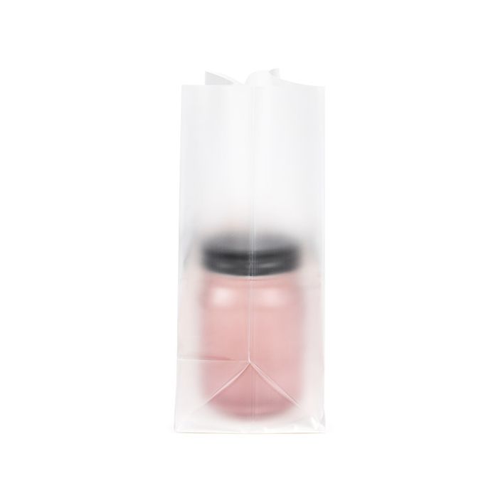 Block Bottom Bags w/ Paper Insert Frosted 17.8x10.2x22.9 cm (100 pieces) [FFGPB8]