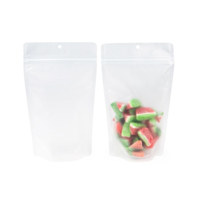Stand Up Pouch Frosted w/ RETAIN™ 13x7.9x20.6 cm (100 pieces) [ZBGERR3F]