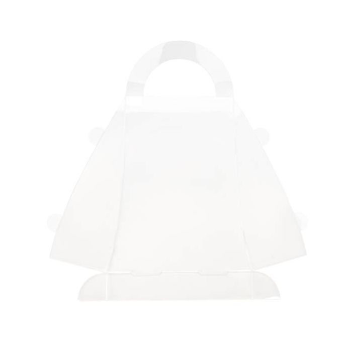 Plastic Gift Boxes Purse style 14.8x5.9x17.6cm Food Safe (25 pieces) [FS209]