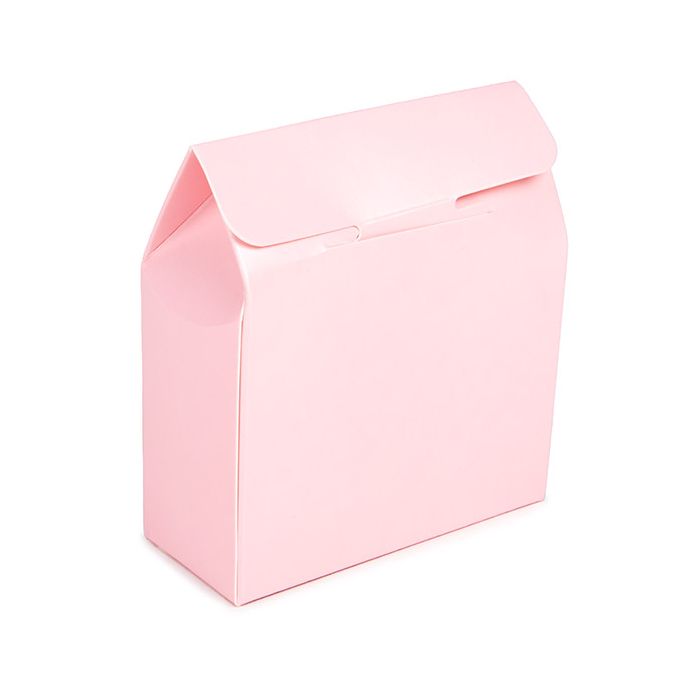 Kraft Gift Boxes Pink with Circle Window 8,9x3,8x10,2 cm (25 pieces) [FS341]