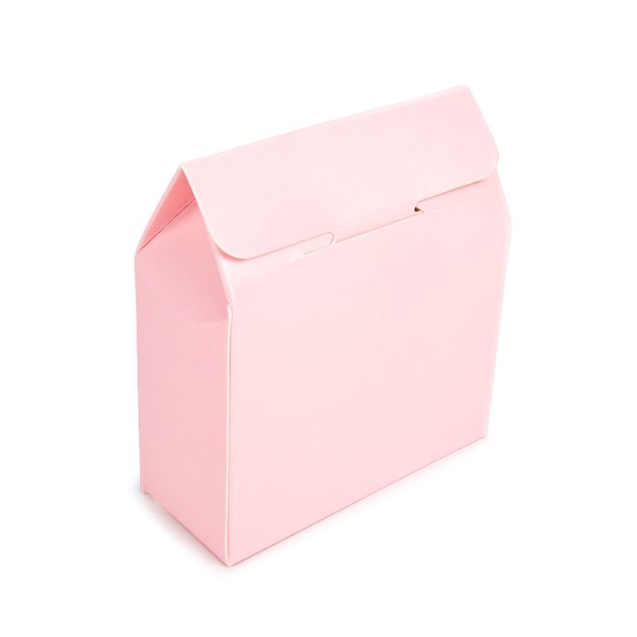 Kraft Gift Boxes Pink with Heart Window 8,9x3,8x10,2 cm (25 pieces) [FS344]