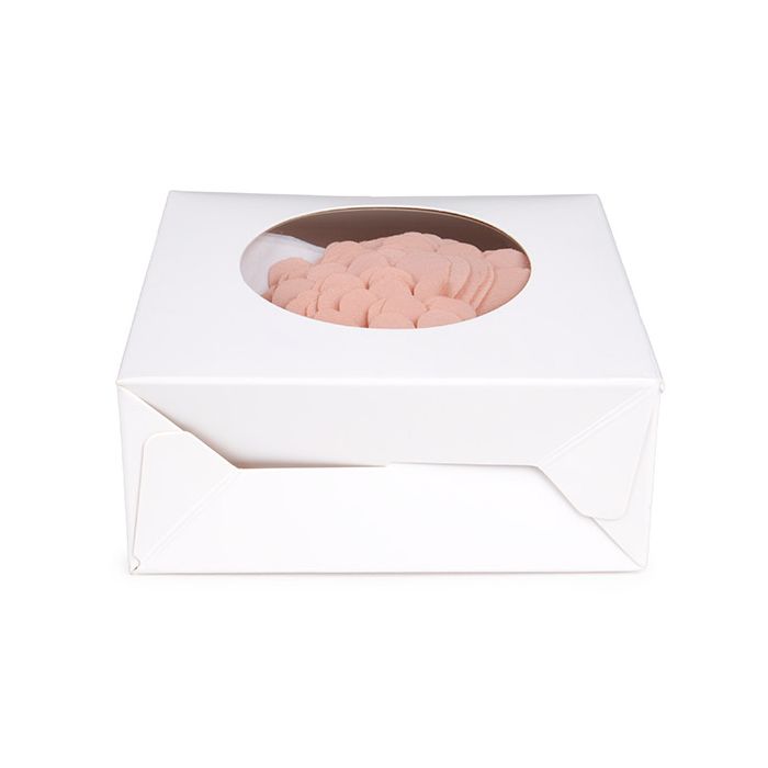 Kraft Gift Boxes White with Circle Window 10,5x4,4x13,3 cm (25 pieces) [FS345]