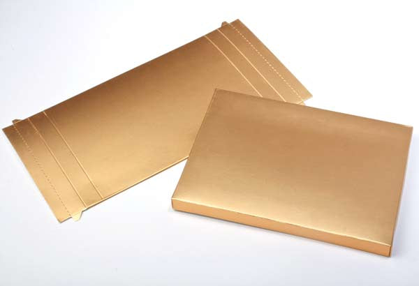 Kraft Gift Boxes Gold 9.5x2.5x13.7cm (25 pieces) [GD31]
