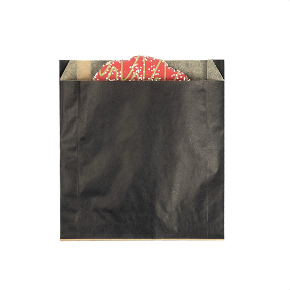 Black Grease Resistant Bags 15,2x2,9x16,5cm (100 pcs) [GPB5B]