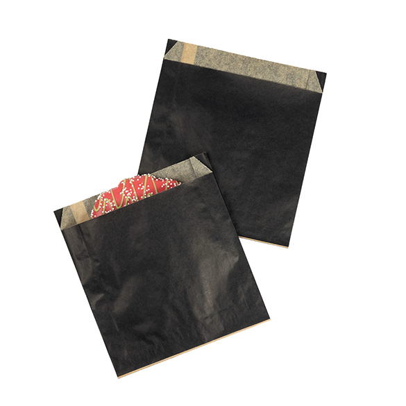 Black Grease Resistant Bags 15,2x2,9x16,5cm (100 pcs) [GPB5B]