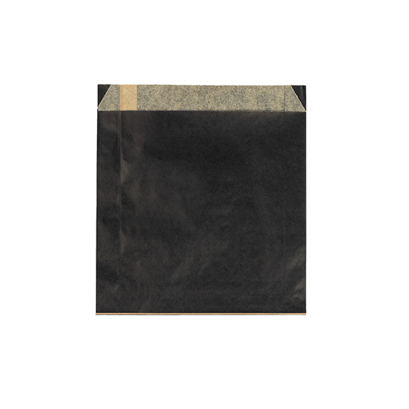 Black Grease Resistant Bags 15,2x2,9x16,5cm (100 pcs) [GPB5B]