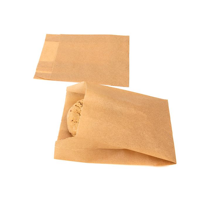Greaseproof Bags Kraft 10,2x2,9x11,4cm (100 Pieces) [GPB2K]