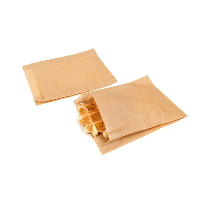 Greaseproof Bags Kraft 14x2,9x19,1cm (100 Pieces) [GPB4K]