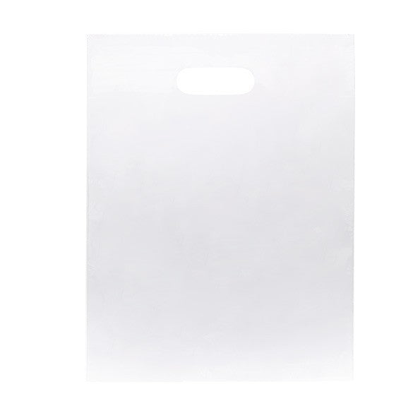Plastic Carrier Bags Frost 30.5x38.1cm PE 60 micron (100 pieces) [H1215FT1]