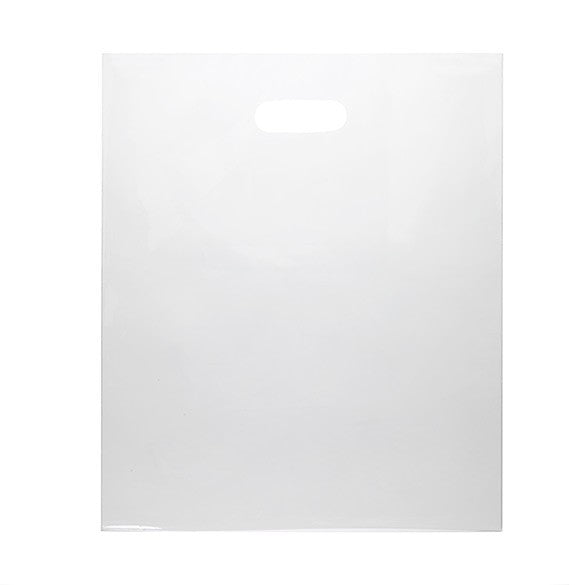 Plastic Carrier Bags Clear 38.1x45.7cm 60 micron LDPE (100 pieces) [H1518CL1]
