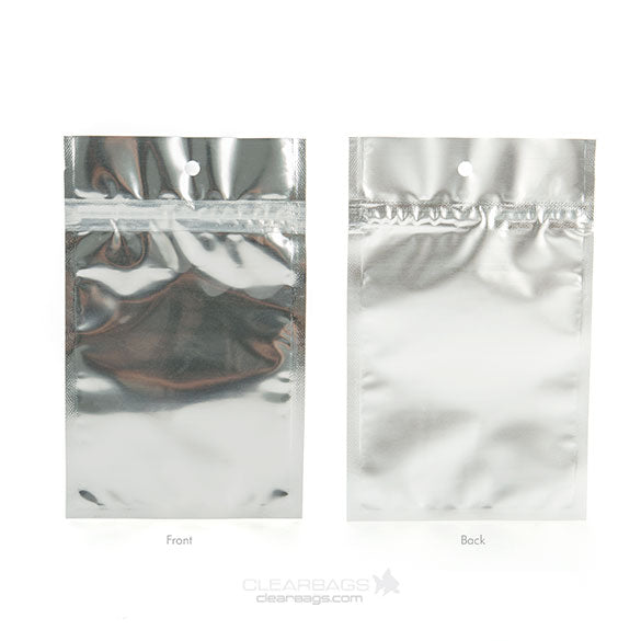Grip Seal Bags Transparent/Silver 9x12.5cm (100 pieces) [HZBB4S]