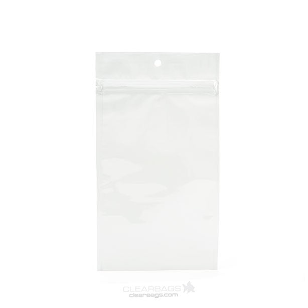 Grip Seal Bags White 10x16.5cm Metallised (100 pieces) [HZBB5MW]