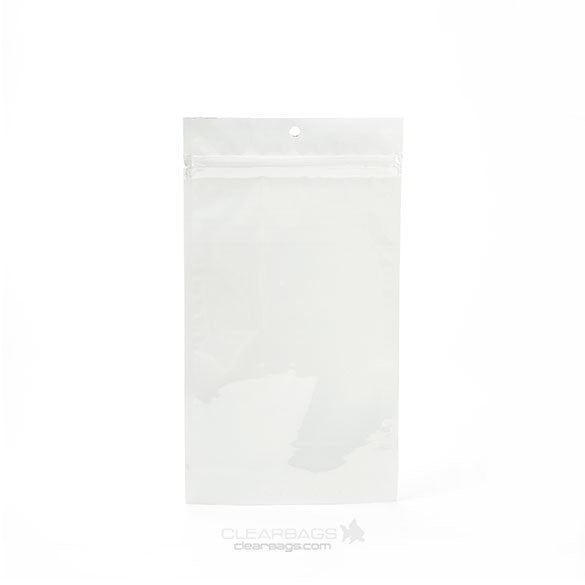 Grip Seal Bags White 12.5x21cm Metallised (100 pieces) [HZBB6MW]