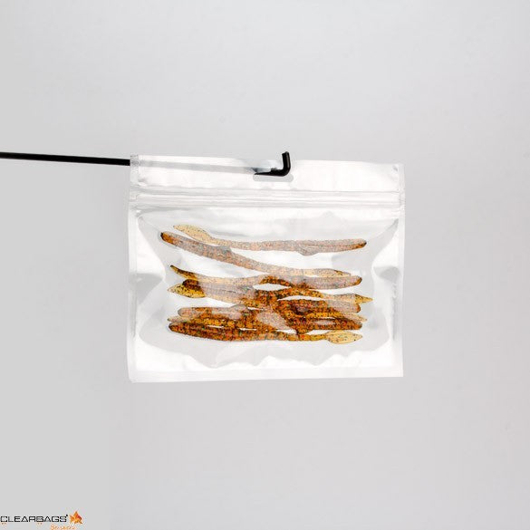 Grip Seal Bags with Euroslot 20.3x12.7cm laminated (100 pieces) [HZB85]