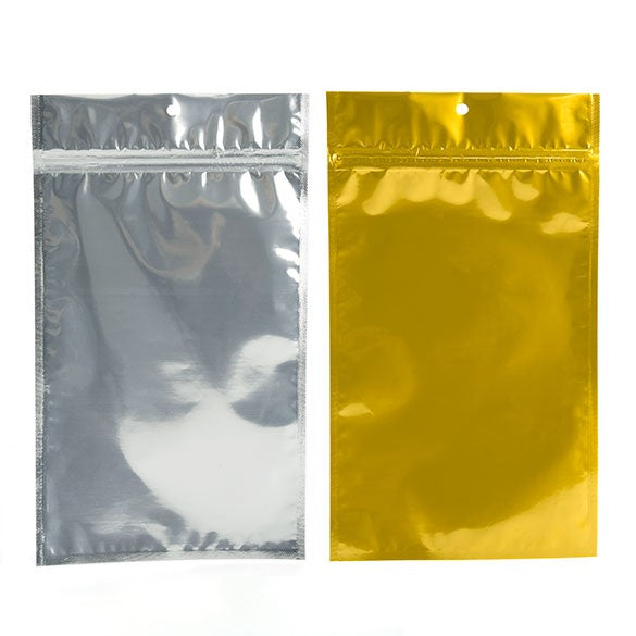 Grip Seal Bags Transparent/Silver 15.5x23.5cm (100 pieces) [HZBB7CG]