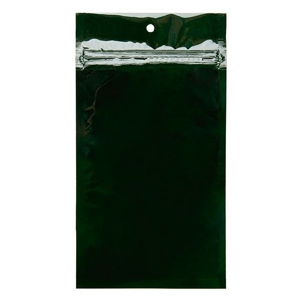 Grip Seal Bags Green 10.2x16.5cm Metallised