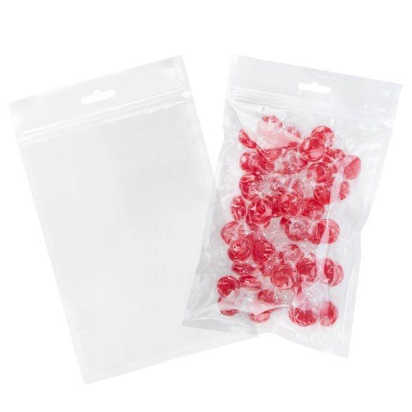 Grip Seal Bags with Euroslot 15.2x22.9cm laminated (100 pieces) [HZB69]