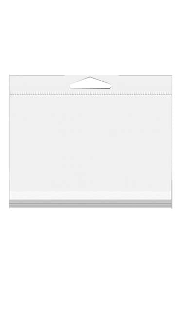 Headerbags 17.3x12.7cm Reclosable and Crystal Clear (100 pieces) [HB56]