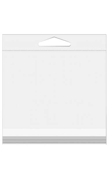 Headerbags 13.8x13.3cm Reclosable and Crystal Clear (100 pieces) [HB5X5]
