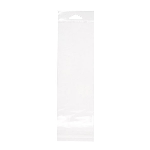 Headerbags 8.1x22.7cm Reclosable and Crystal Clear (100 pieces) [HB38]
