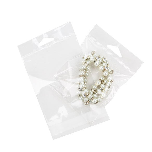Headerbags 9.4x10.6cm Reclosable and Crystal Clear (100 pieces) [HB3X4]