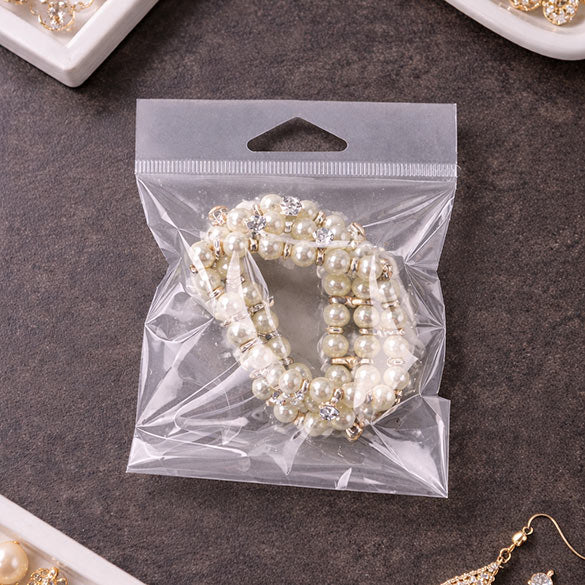 Headerbags 9.4x10.6cm Reclosable and Crystal Clear (100 pieces) [HB3X4]