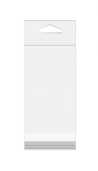Headerbags 14.9x6.4cm Reclosable and Crystal Clear (100 pieces) [HB52]