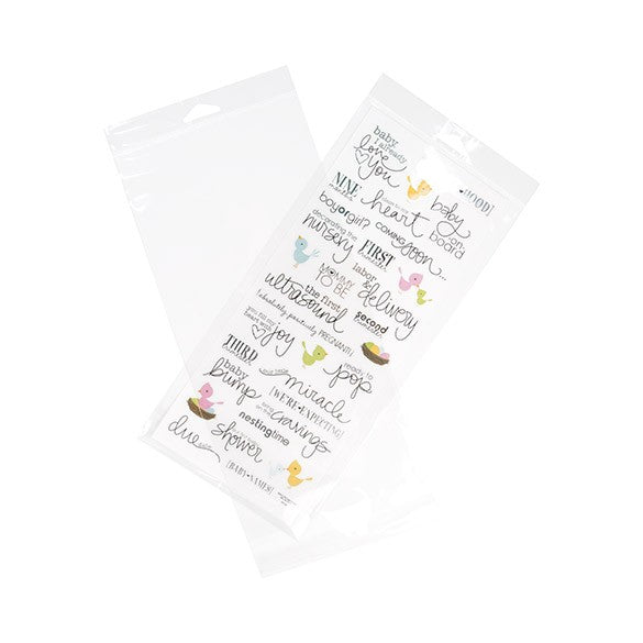 Headerbags 15.2x31.8cm Reclosable and Crystal Clear (100 pieces) [HB612]