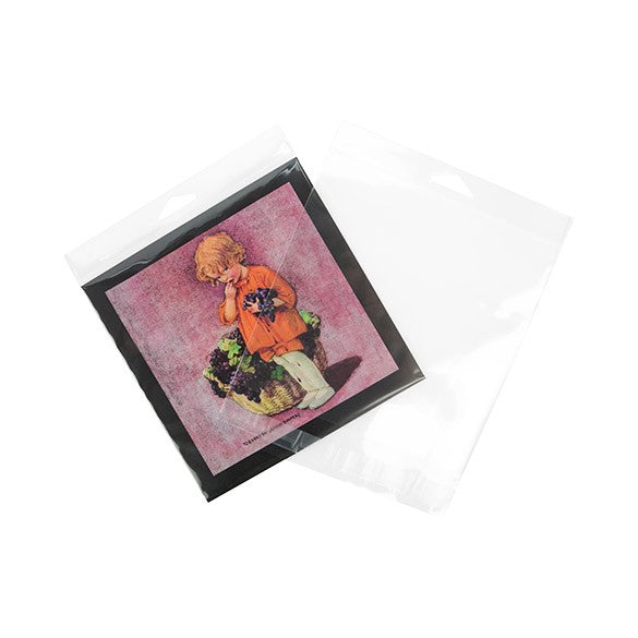 Headerbags 16.4x15.9cm Reclosable and Crystal Clear (100 pieces) [HB6X6]