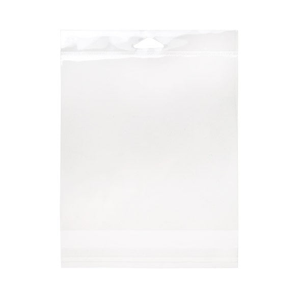 Headerbags 16.8x22.2cm Reclosable and Crystal Clear (100 pieces) [HB6X8]