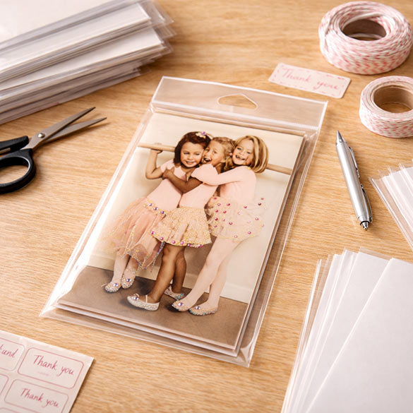 Headerbags 13.8x18.4cm Reclosable and Crystal Clear (100 pieces) [HB75]
