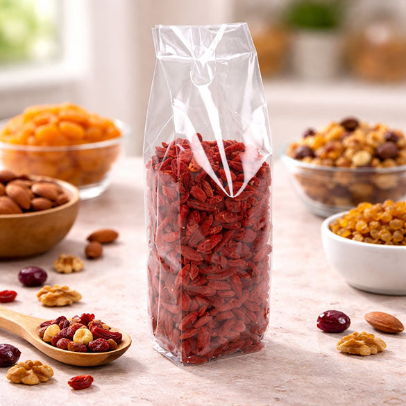 Plastic Bags 6.4x5.1x24.8cm with side gusset Heavy Duty (100 pieces) [HDGB7]