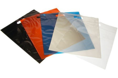 Plastic Carrier Bags Transparent 33.6x33.6 + 6.4cm 75 micron with Grip Seal (100 pieces) [ZH13CL5]