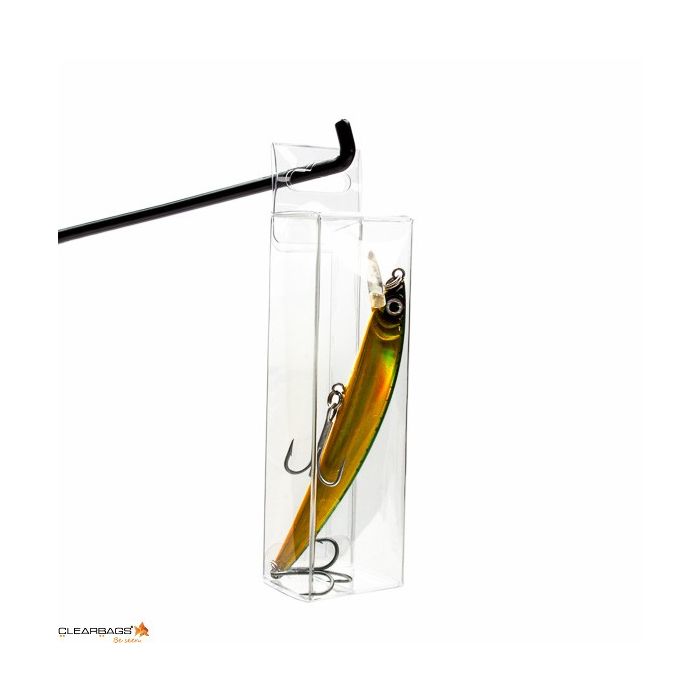 Plastic Gift Boxes 3.8x3.2x12.7cm with Hanger part (25 pieces) [HFB220]