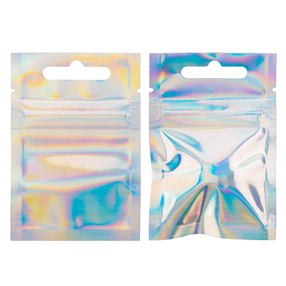 Grip Seal Bags Holographic 5,1x5,1cm (25 Pieces) [HZBB9H]